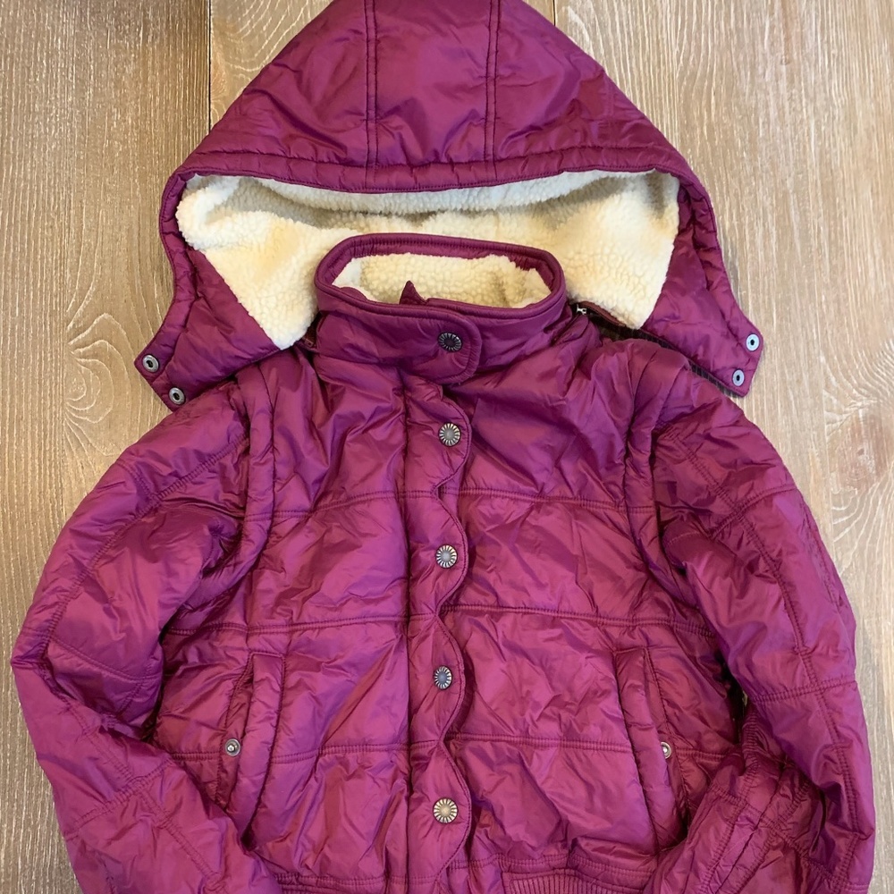 UGG Sherpa Lined Jacket (converts to a vest)! Sz 10-12